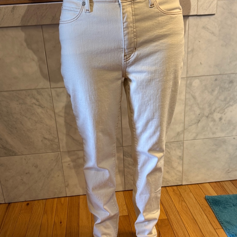 Cream Denim Jeans